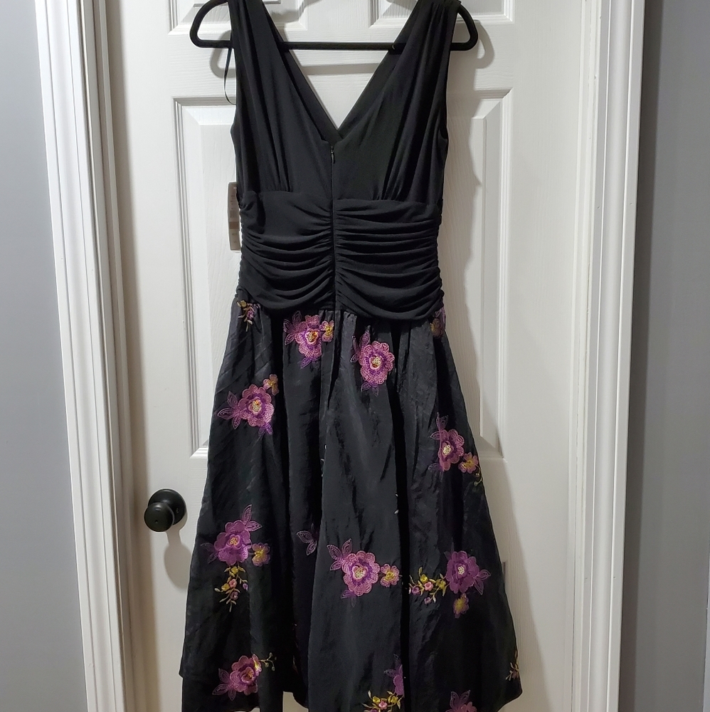 Black tulle party dress